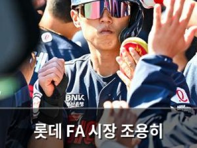 롯데 FA 시장 조용히 지나가며 큰 손 기대 허무하게